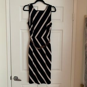 WHBM Beautiful Striped Dress NWOT